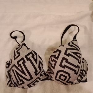 Pink Bras black and gray size 36C